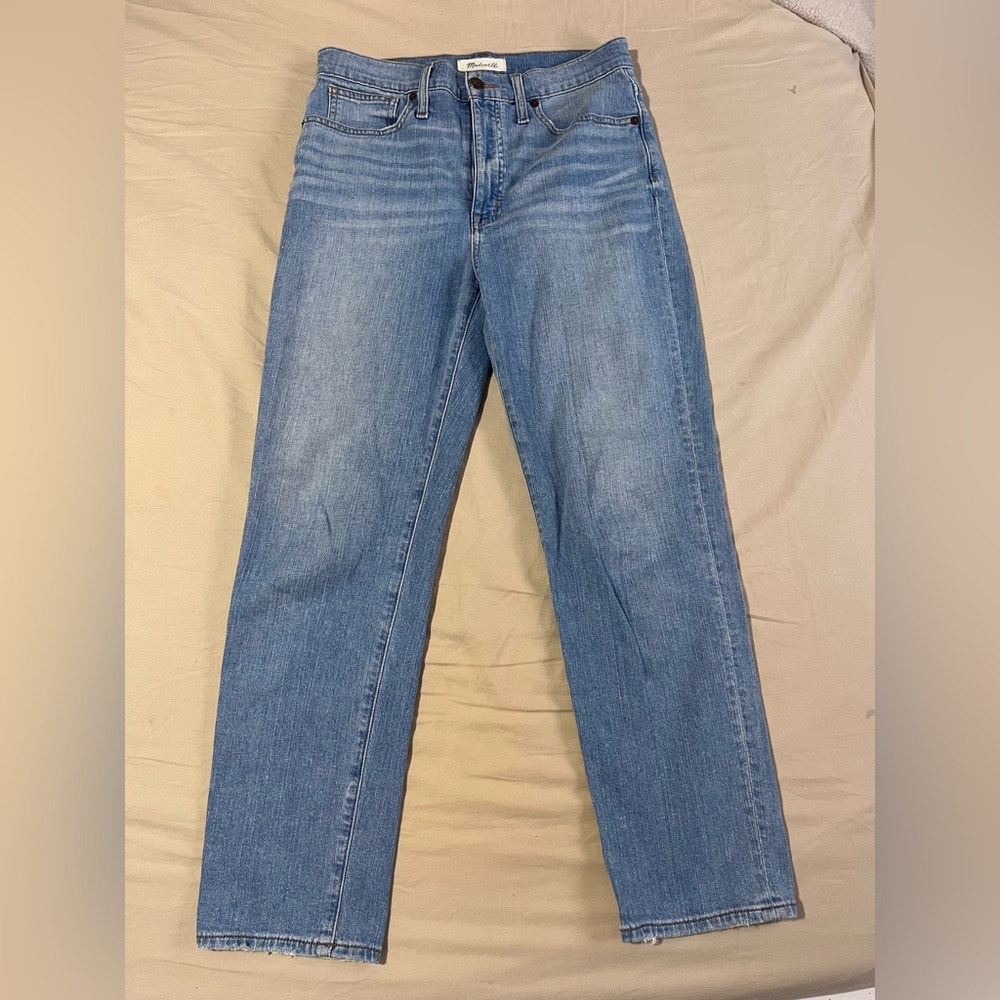 Madewell Women's Straight Leg Blue Jeans EUC Size 28